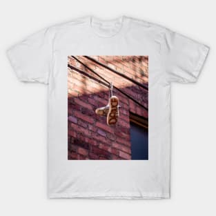 Swinging to the Beat: Dance Shoes on a Wire T-Shirt